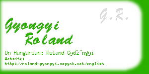 gyongyi roland business card